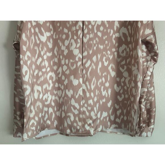 NWT Black Label By Chicos Soft Satin Sportswear Button Down Woman's Size Medium - Picture 8 of 12